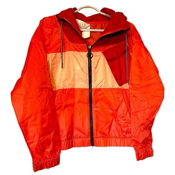 REEBOX windbreakers Women Oversized French Terry Full-Zip Hoodie Red… - Picture 4 of 16